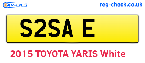 S2SAE are the vehicle registration plates.