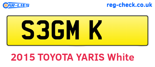 S3GMK are the vehicle registration plates.