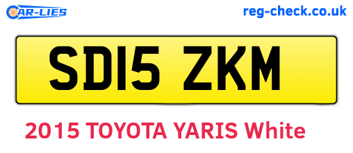 SD15ZKM are the vehicle registration plates.