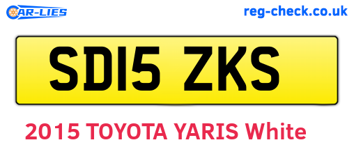 SD15ZKS are the vehicle registration plates.