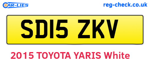 SD15ZKV are the vehicle registration plates.