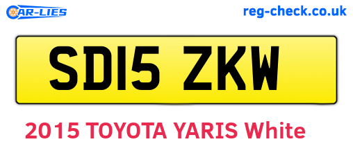 SD15ZKW are the vehicle registration plates.