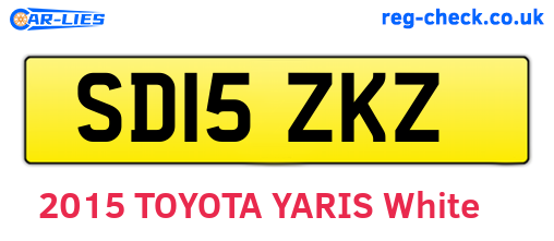 SD15ZKZ are the vehicle registration plates.