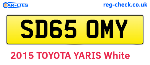 SD65OMY are the vehicle registration plates.