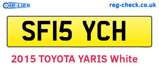 SF15YCH are the vehicle registration plates.