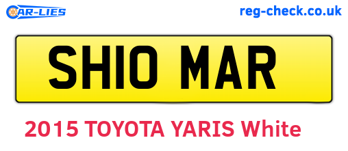 SH10MAR are the vehicle registration plates.