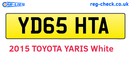 YD65HTA are the vehicle registration plates.