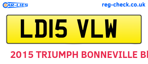LD15VLW are the vehicle registration plates.