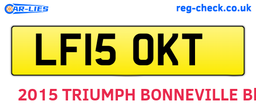 LF15OKT are the vehicle registration plates.