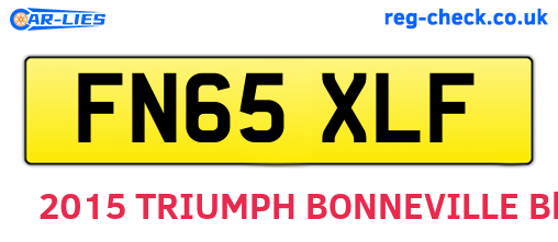 FN65XLF are the vehicle registration plates.