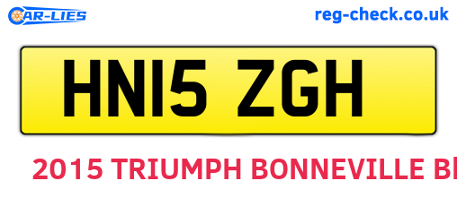 HN15ZGH are the vehicle registration plates.