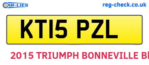 KT15PZL are the vehicle registration plates.