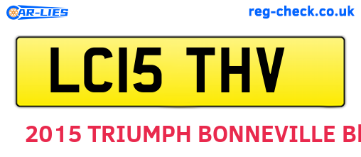 LC15THV are the vehicle registration plates.