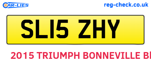 SL15ZHY are the vehicle registration plates.