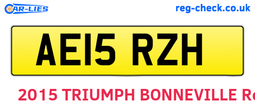 AE15RZH are the vehicle registration plates.