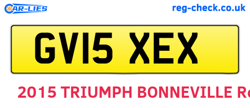 GV15XEX are the vehicle registration plates.