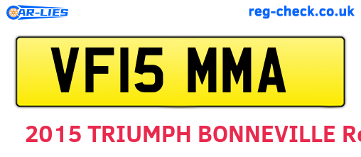 VF15MMA are the vehicle registration plates.