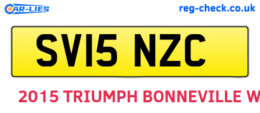 SV15NZC are the vehicle registration plates.