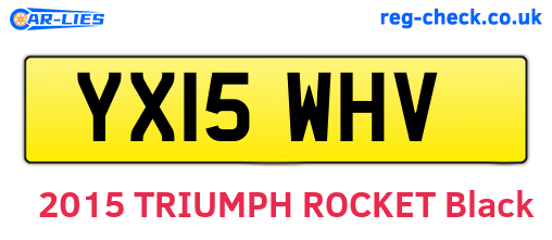 YX15WHV are the vehicle registration plates.