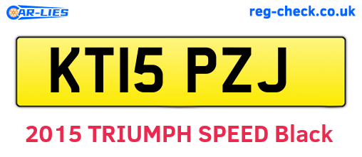 KT15PZJ are the vehicle registration plates.
