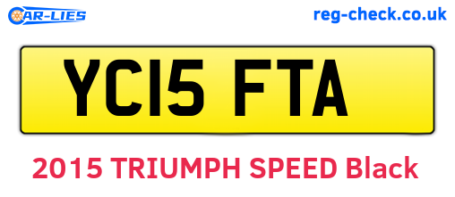 YC15FTA are the vehicle registration plates.