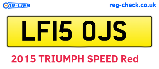 LF15OJS are the vehicle registration plates.
