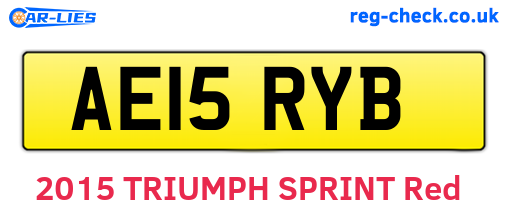 AE15RYB are the vehicle registration plates.