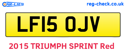 LF15OJV are the vehicle registration plates.