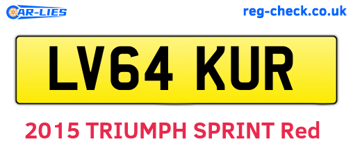 LV64KUR are the vehicle registration plates.