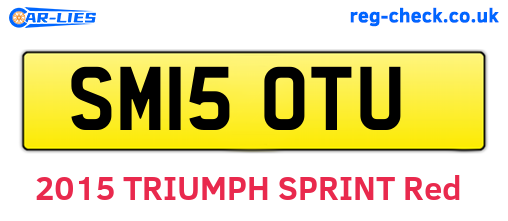 SM15OTU are the vehicle registration plates.