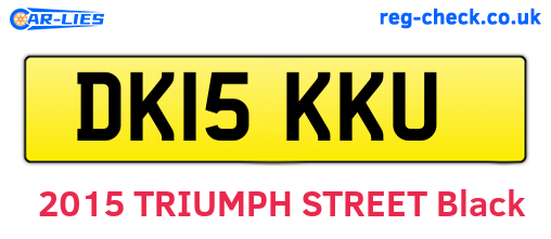 DK15KKU are the vehicle registration plates.