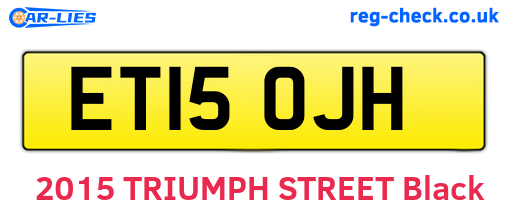 ET15OJH are the vehicle registration plates.