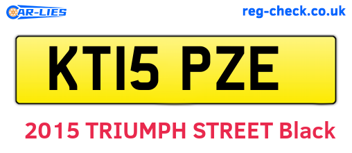 KT15PZE are the vehicle registration plates.