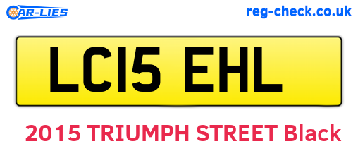 LC15EHL are the vehicle registration plates.