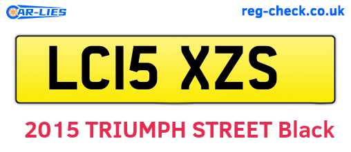 LC15XZS are the vehicle registration plates.