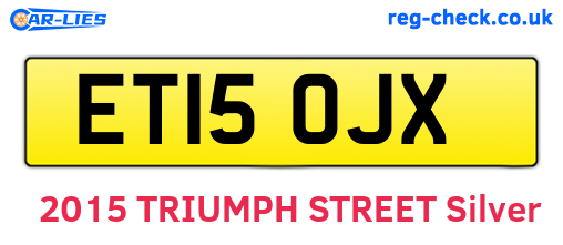 ET15OJX are the vehicle registration plates.