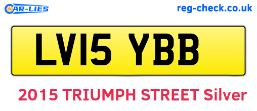 LV15YBB are the vehicle registration plates.