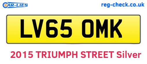 LV65OMK are the vehicle registration plates.