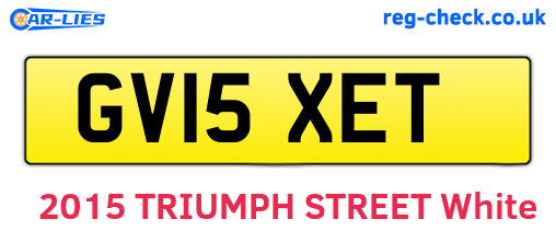 GV15XET are the vehicle registration plates.