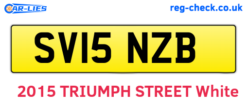SV15NZB are the vehicle registration plates.