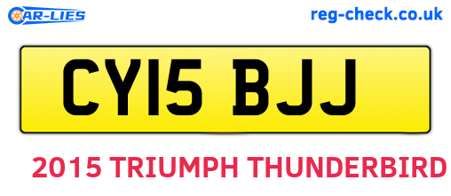 CY15BJJ are the vehicle registration plates.