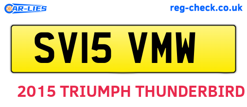 SV15VMW are the vehicle registration plates.