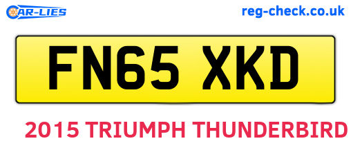 FN65XKD are the vehicle registration plates.