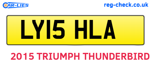 LY15HLA are the vehicle registration plates.