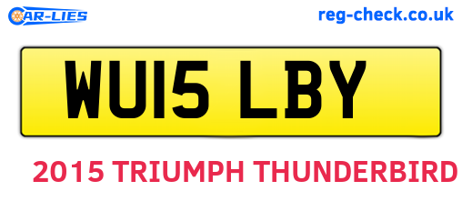 WU15LBY are the vehicle registration plates.