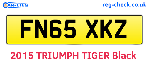 FN65XKZ are the vehicle registration plates.