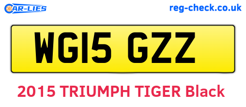 WG15GZZ are the vehicle registration plates.