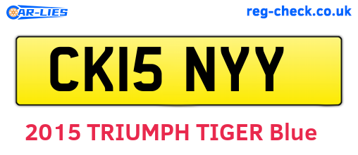 CK15NYY are the vehicle registration plates.