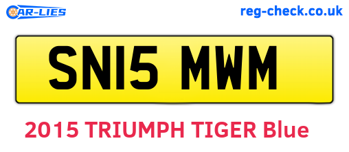 SN15MWM are the vehicle registration plates.