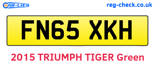 FN65XKH are the vehicle registration plates.